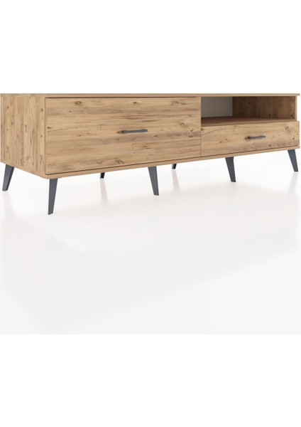 Kronos Tv Ünitesi Tek Raflı 2 Çekmeceli 176X59X51 Çam-Çam/çam fiyatları