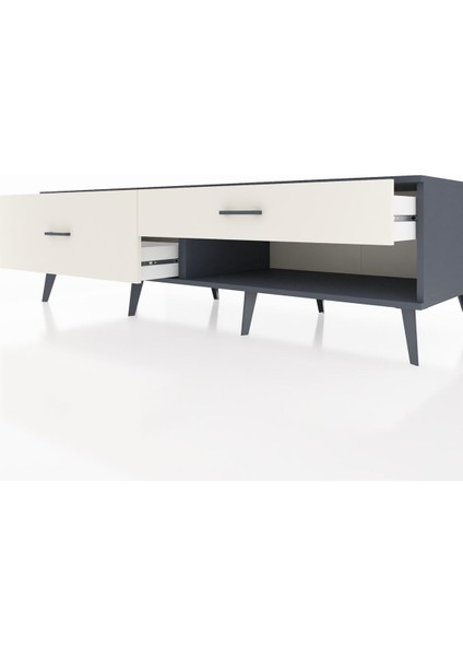Kronos Tv Ünitesi 2 Çekmeceli 176X59X51 Antrasit-Antrasit/aytaşı fırsatları
