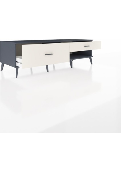 Kronos Tv Ünitesi 2 Çekmeceli 176X59X51 Antrasit-Antrasit/aytaşı indirimleri