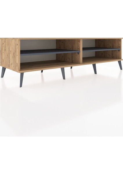 Kronos Tv Ünitesi 2 Raflı 176X59X51 Çam-Çam/antrasit fiyatları