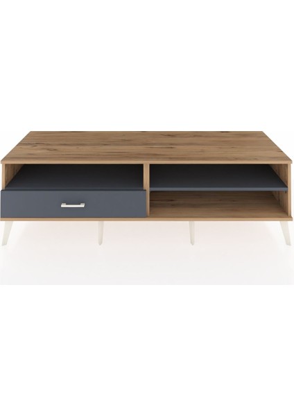 Kronos Tv Ünitesi 2 Raflı Tek Çekmeceli 176X59X51 Çam-Antrasit/antrasit