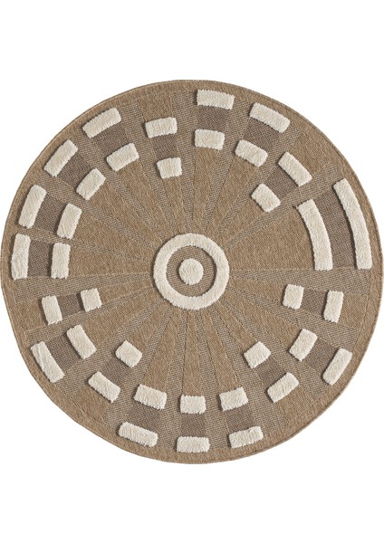 Marakeş Daire Kahve Halı Salon Oturma Odası Çocuk Odası Yatak Odası Halısı 677D