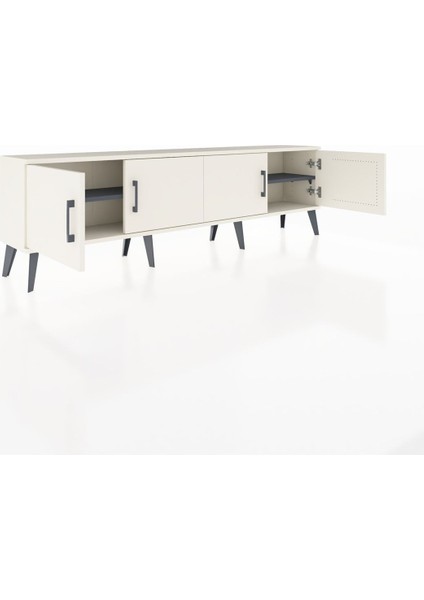 Arges Tv Ünitesi 2 Raflı 4 Kapaklı 176X30X51 Aytaşı-Aytaşı/antrasit indirimleri