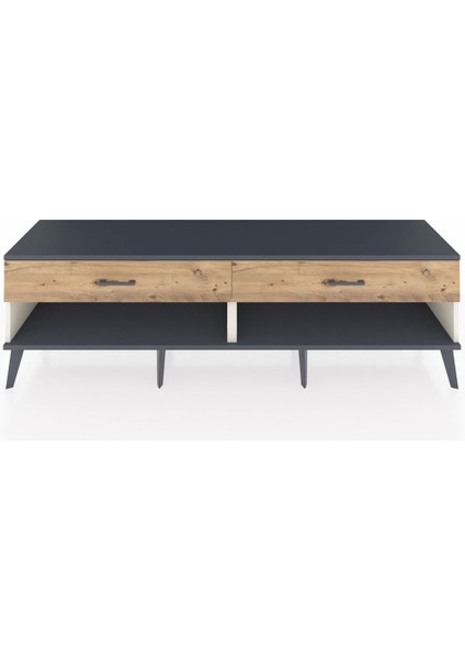 Hyperion Tv Ünitesi 2 Çekmeceli 176X44X51 Aytaşı-Antrasit/çam