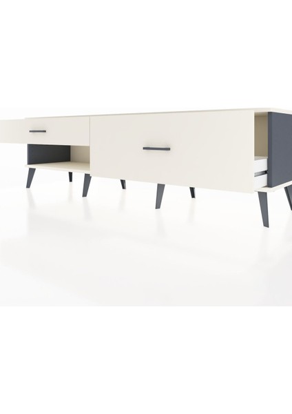 Hyperion Tv Ünitesi 2 Çekmeceli 176X44X51 Antrasit-Aytaşı/aytaşı fırsatları