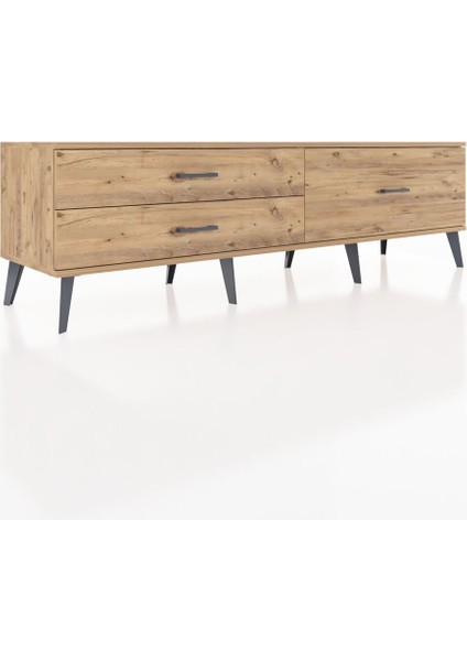 Hyperion Tv Ünitesi 3 Çekmeceli 176X44X51 Çam-Çam/çam fiyatları