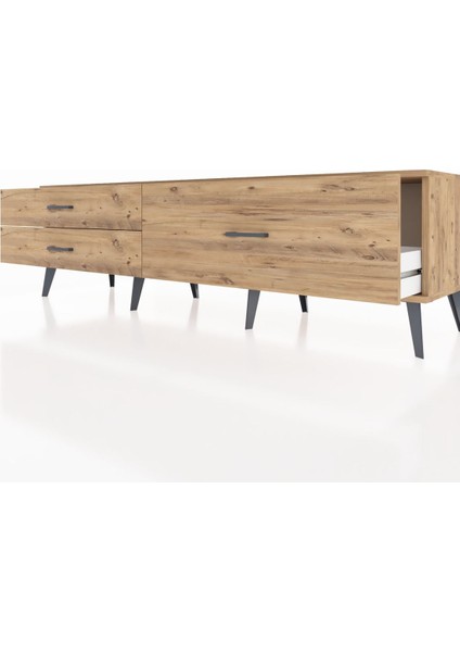 Hyperion Tv Ünitesi 3 Çekmeceli 176X44X51 Çam-Çam/çam fırsatları