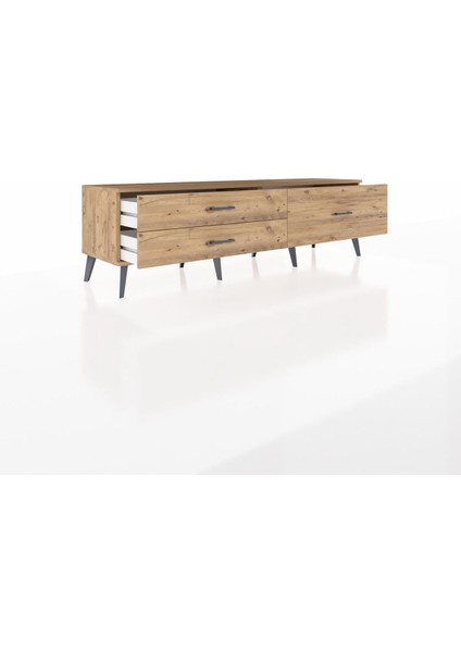 Hyperion Tv Ünitesi 3 Çekmeceli 176X44X51 Çam-Çam/çam indirimleri