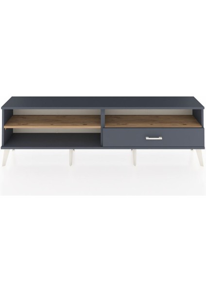 Arges Tv Ünitesi 2 Raflı Tek Çekmeceli 176X30X51 Antrasit-Çam/antrasit