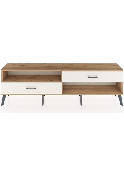 Arges Tv Ünitesi Tek Raflı 2 Çekmeceli 176X30X51 Çam-Çam/aytaşı