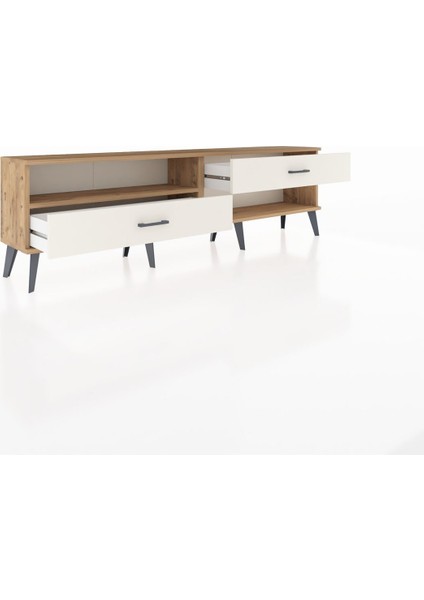 Arges Tv Ünitesi Tek Raflı 2 Çekmeceli 176X30X51 Çam-Çam/aytaşı indirimleri