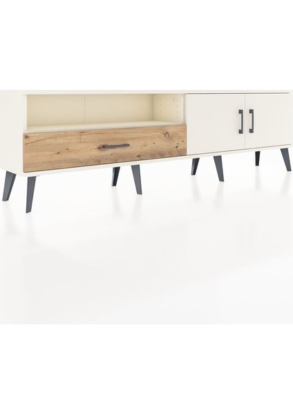 Arges Tv Ünitesi 2 Raflı Tek Çekmeceli 2 Kapaklı 176X30X51 Aytaşı-Aytaşı/çam fiyatları