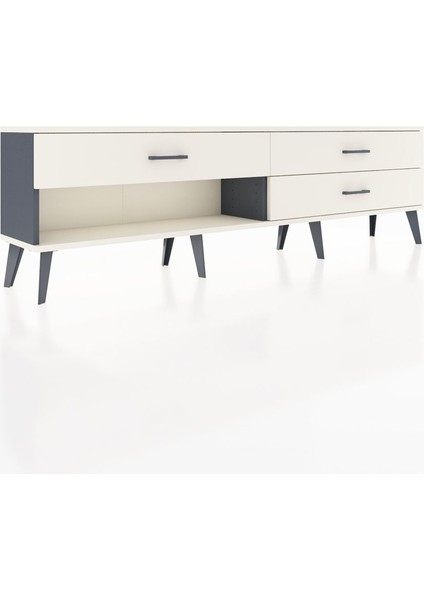 Arges Tv Ünitesi 3 Çekmeceli 176X30X51 Antrasit-Aytaşı/aytaşı fiyatları