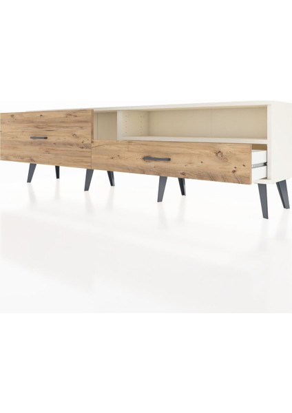 Arges Tv Ünitesi Tek Raflı 2 Çekmeceli 176X30X51 Aytaşı-Aytaşı/çam fırsatları