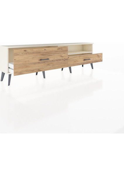 Arges Tv Ünitesi Tek Raflı 2 Çekmeceli 176X30X51 Aytaşı-Aytaşı/çam indirimleri