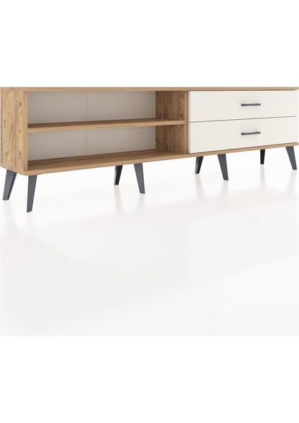 Arges Tv Ünitesi Tek Raflı 2 Çekmeceli 176X30X51 Çam-Çam/aytaşı fiyatları