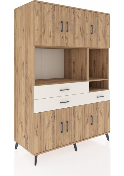 Kronos Dolap 9 Raflı 3 Çekmeceli 6 Kapaklı 132X59X195 Çam-Çam/aytaşı fiyatları
