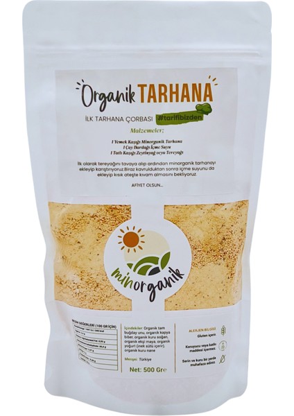 Organik Bol Sebzeli Tarhana 500 gr - Pestisit Analizli