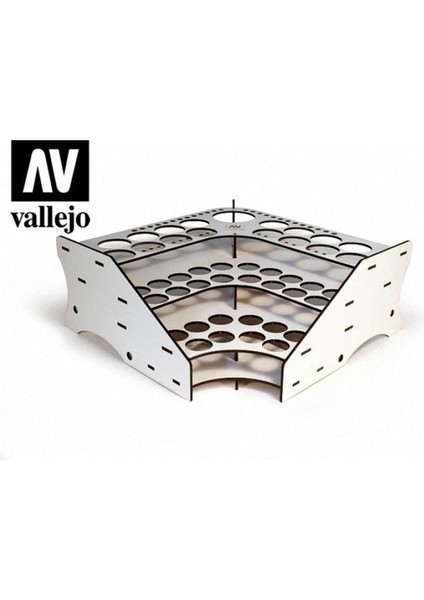 26008 Masa Üstü Ahşap Boya Standı, Köşe Modülü