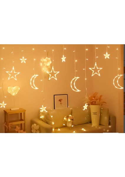 Ay Yıldız Perde Led 3m