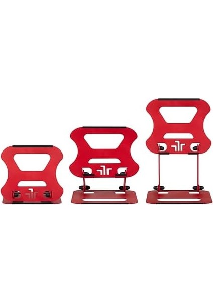 Robeve Laptop Standı Çelik Laptop Standı Bilgisayar Yükseltici Ergonomik Stand Tüm Boyutlarda Notebooklara Uygun Çelik Notebook Standı (Kırmızı) fiyatları