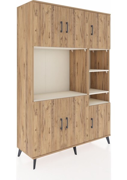 Hyperion Dolap 10 Raflı 6 Kapaklı 132X44X195 Çam-Çam/aytaşı fiyatları