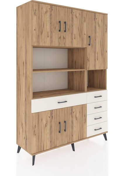 Hyperion Dolap 9 Raflı 5 Çekmeceli 5 Kapaklı 132X44X195 Çam-Çam/aytaşı fiyatları