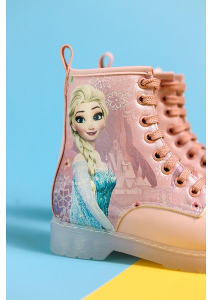 Evalisa Pudra Çizgi Karakter Baskılı Bağcıklı Çocuk Bot fırsatları