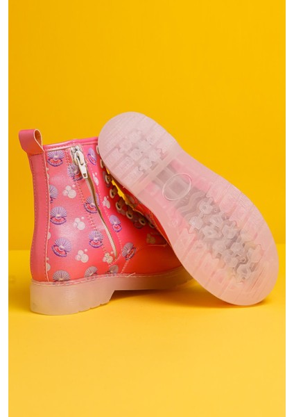 Freda Pembe Deniz Canlısı Baskılı Bağcıklı Işıklı Çocuk Bot indirimleri