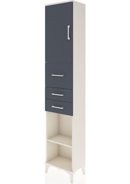 Arges Dolap 3 Raflı 3 Çekmeceli Tek Kapaklı 44X30X221 Aytaşı-Antrasit modelleri