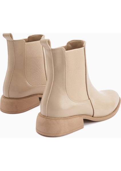 Juta Bej Lastikli Çekme Kadın Bot indirimleri