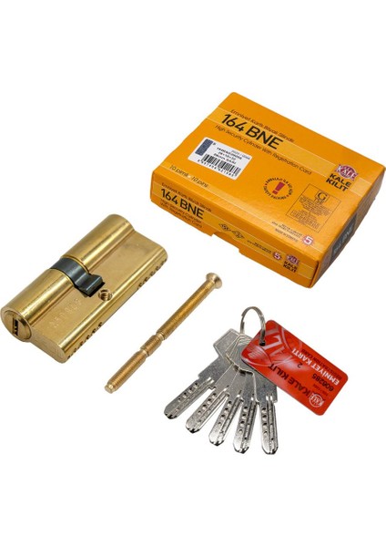 164BNE Bilyalı Barel Kilit Göbeği 68 mm Sarı