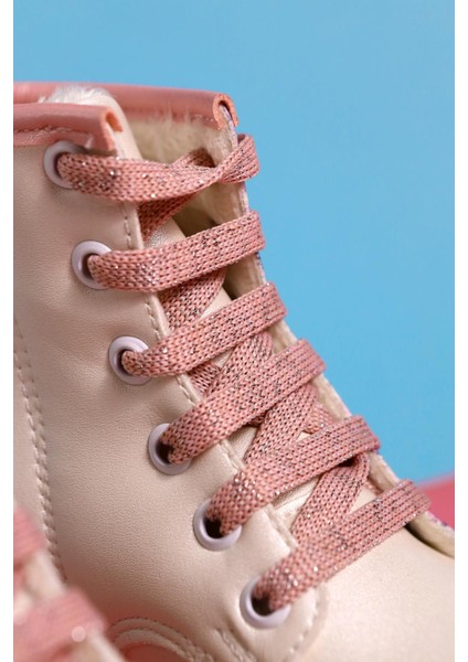 Lovise Sedef Çizgi Karakter Baskılı Bağcıklı Çocuk Bot modelleri