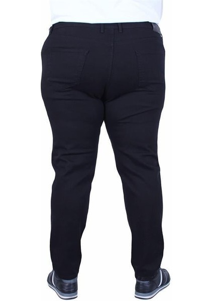 Büyük Beden Klasik 5 Cep Gabardin Pantolon 11915 Sıyah modelleri