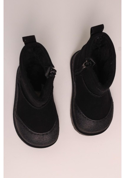 Gilla Siyah Süet Ters Dikiş Detaylı Içi Kürklü Bebe Bot fırsatları