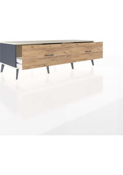 Kronos Tv Ünitesi 2 Çekmeceli 176X59X51 Antrasit-Aytaşı/çam indirimleri