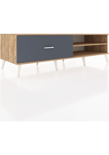 Kronos Tv Ünitesi Tek Raflı Tek Çekmeceli 176X59X51 Çam-Çam/antrasit fiyatları