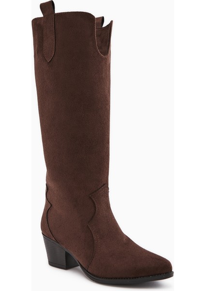 Frida Kahve Süet Western Kadın Çizme fiyatları