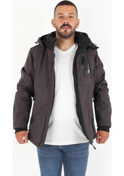 1030 Kapşonlu Softshell Mont