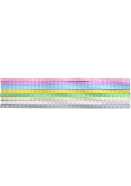 Lino 13X500 mm Oluklu Şerit 8 Renk Pastel Seri 40'lı