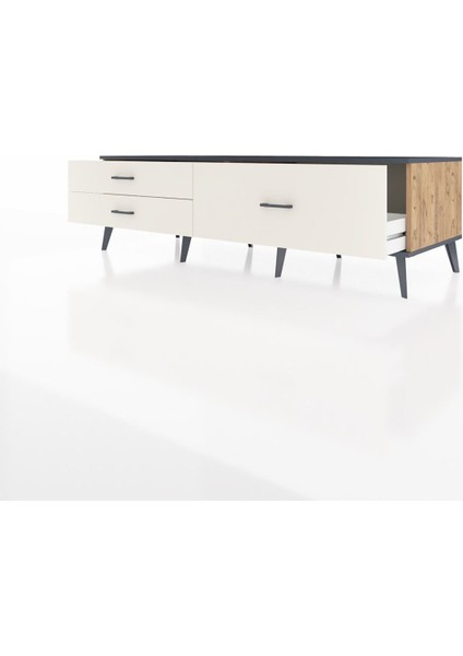 Kronos Tv Ünitesi 3 Çekmeceli 176X59X51 Çam-Antrasit/aytaşı modelleri