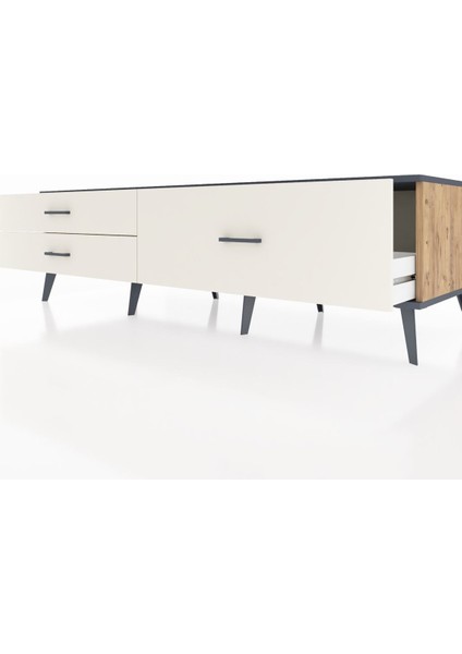 Kronos Tv Ünitesi 3 Çekmeceli 176X59X51 Çam-Antrasit/aytaşı fırsatları