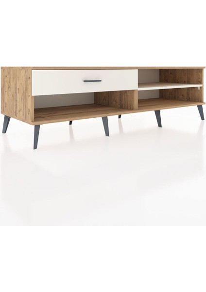 Kronos Tv Ünitesi Tek Raflı Tek Çekmeceli 176X59X51 Çam-Aytaşı/aytaşı fiyatları