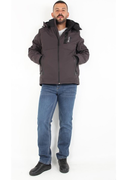 1030 Kapşonlu Softshell Mont