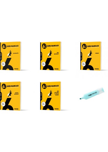 6.sınıf Matematik Fen Bilimleri Türkçe Sosyal Din Soru Bankası (Yeni Müfredat)