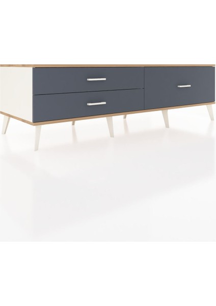 Kronos Tv Ünitesi 3 Çekmeceli 176X59X51 Aytaşı-Çam/antrasit fiyatları
