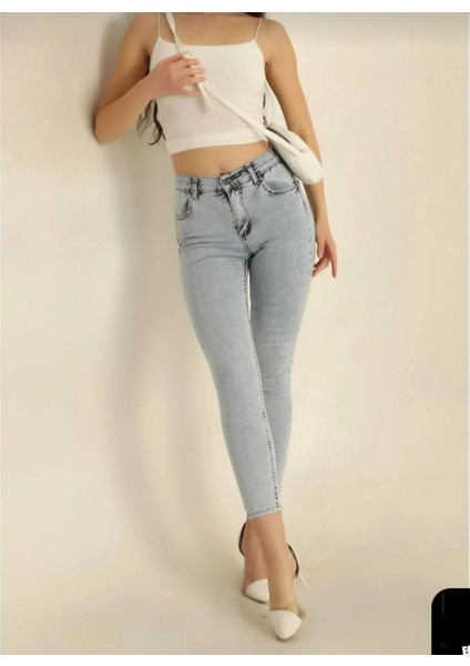 Kadın Slimfit Kot Kemerli Pantolon fiyatları