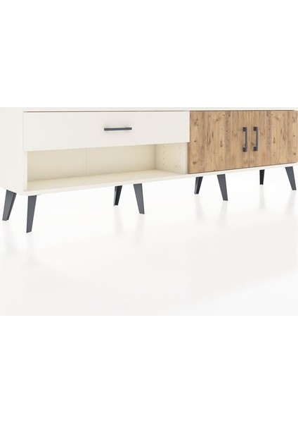 Arges Tv Ünitesi Tek Raflı Tek Çekmeceli 2 Kapaklı 176X30X51 Aytaşı-Çam/aytaşı fiyatları