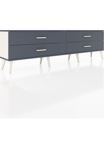 Arges Tv Ünitesi 4 Çekmeceli 176X30X51 Aytaşı-Antrasit/antrasit fiyatları