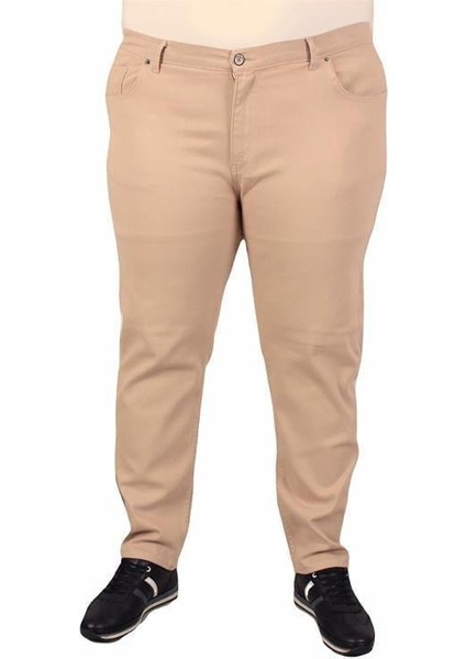 Büyük Beden Klasik 5 Cep Gabardin Pantolon 11915 Bej fiyatları